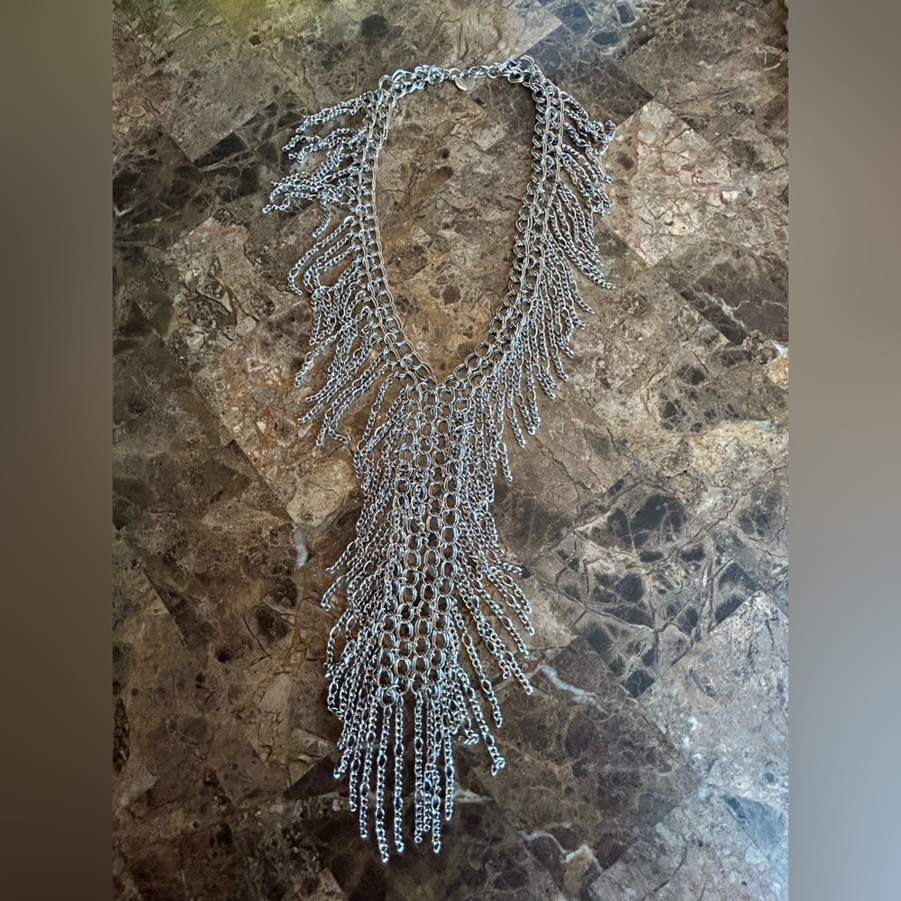 Wendy Williams Chain Silver Tone Necklace